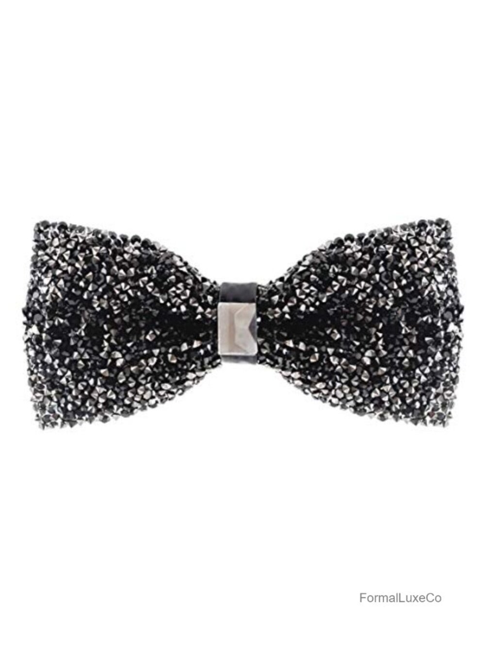 Rhinestone Bow Tie Pre Tied Sequin Adjustable One Size Fits Most